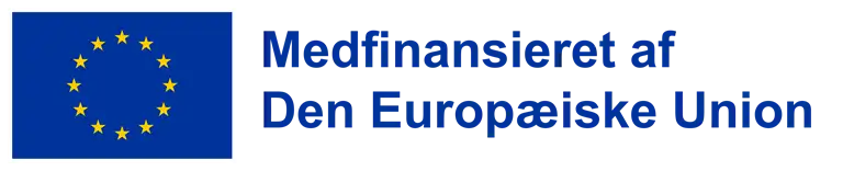 EU-logo med teksten: Medfinansieret af Den Europæiske Union